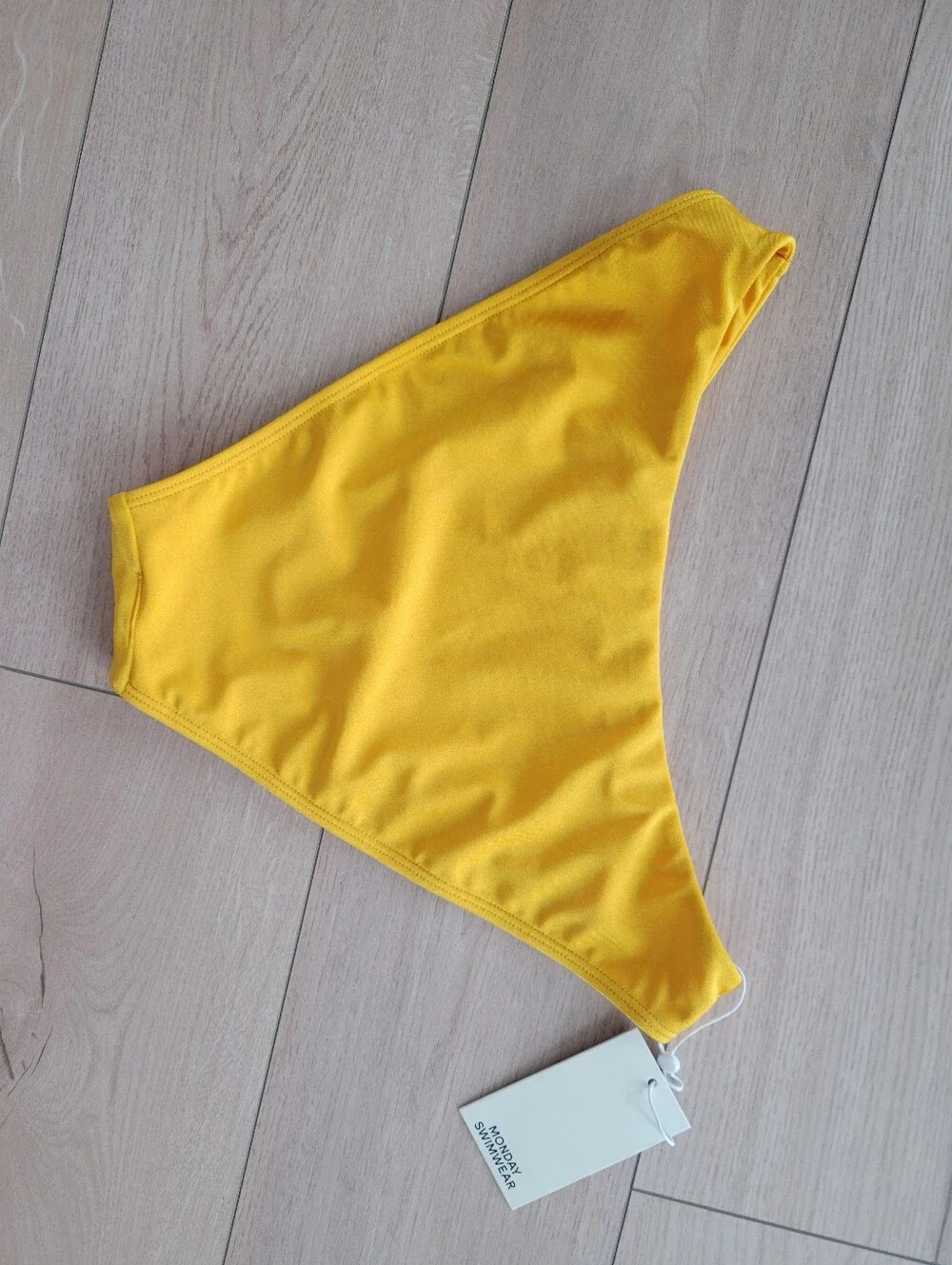 NWT Monday Swimwear Mango Gold Yellow Bikini Bathing Suit Set